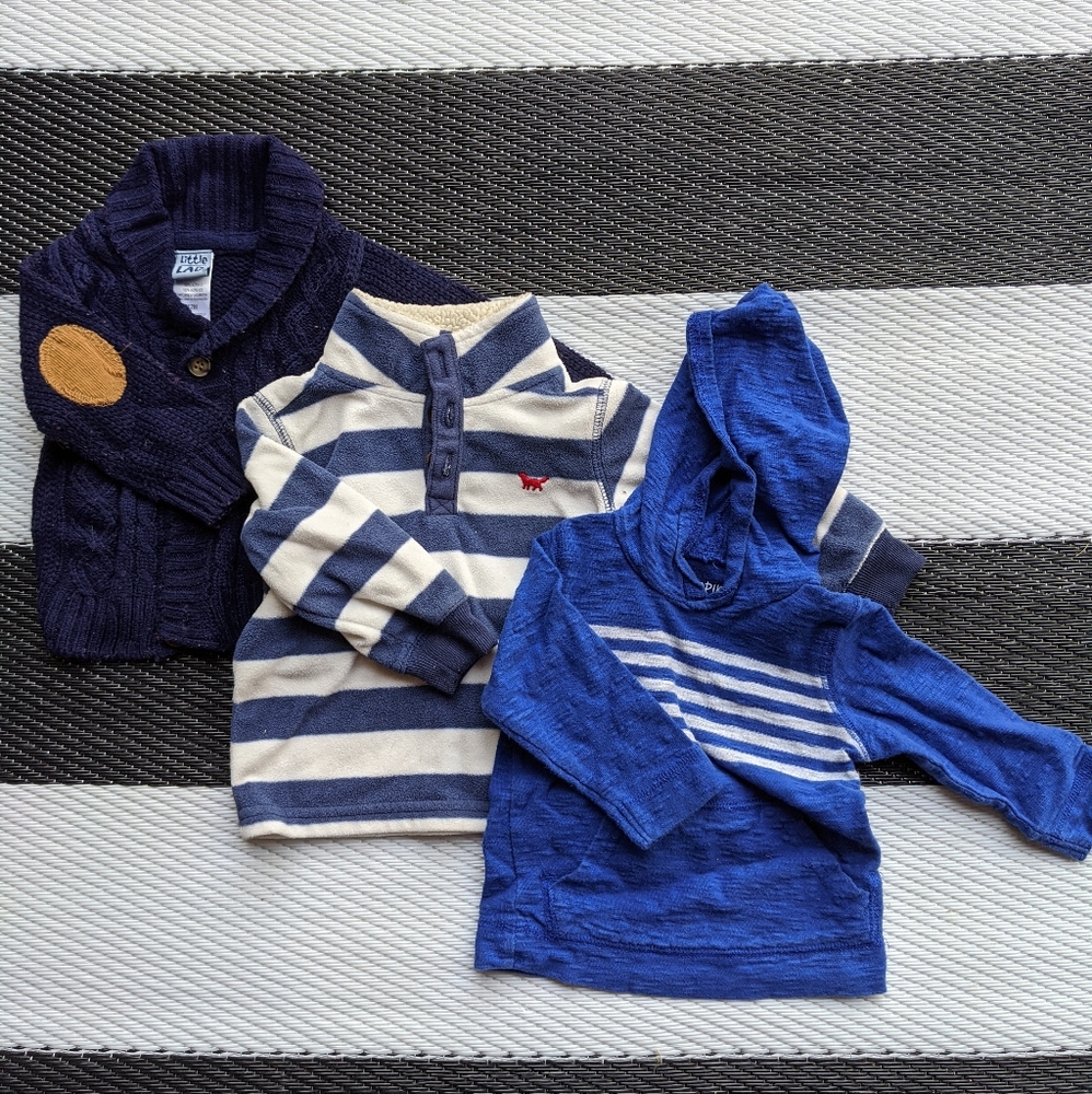 🆒 Lot of 3: Long Sleeved Outerwear: 12 Mos